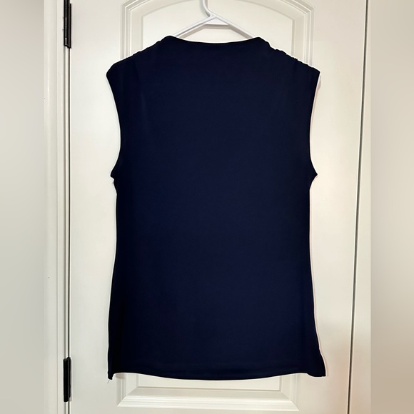 7th Ave New York & Company- Navy around Neck Top - Picture 3 of 3